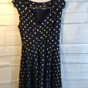 Anthropologie Maeve Ophira Dot Dress Size M